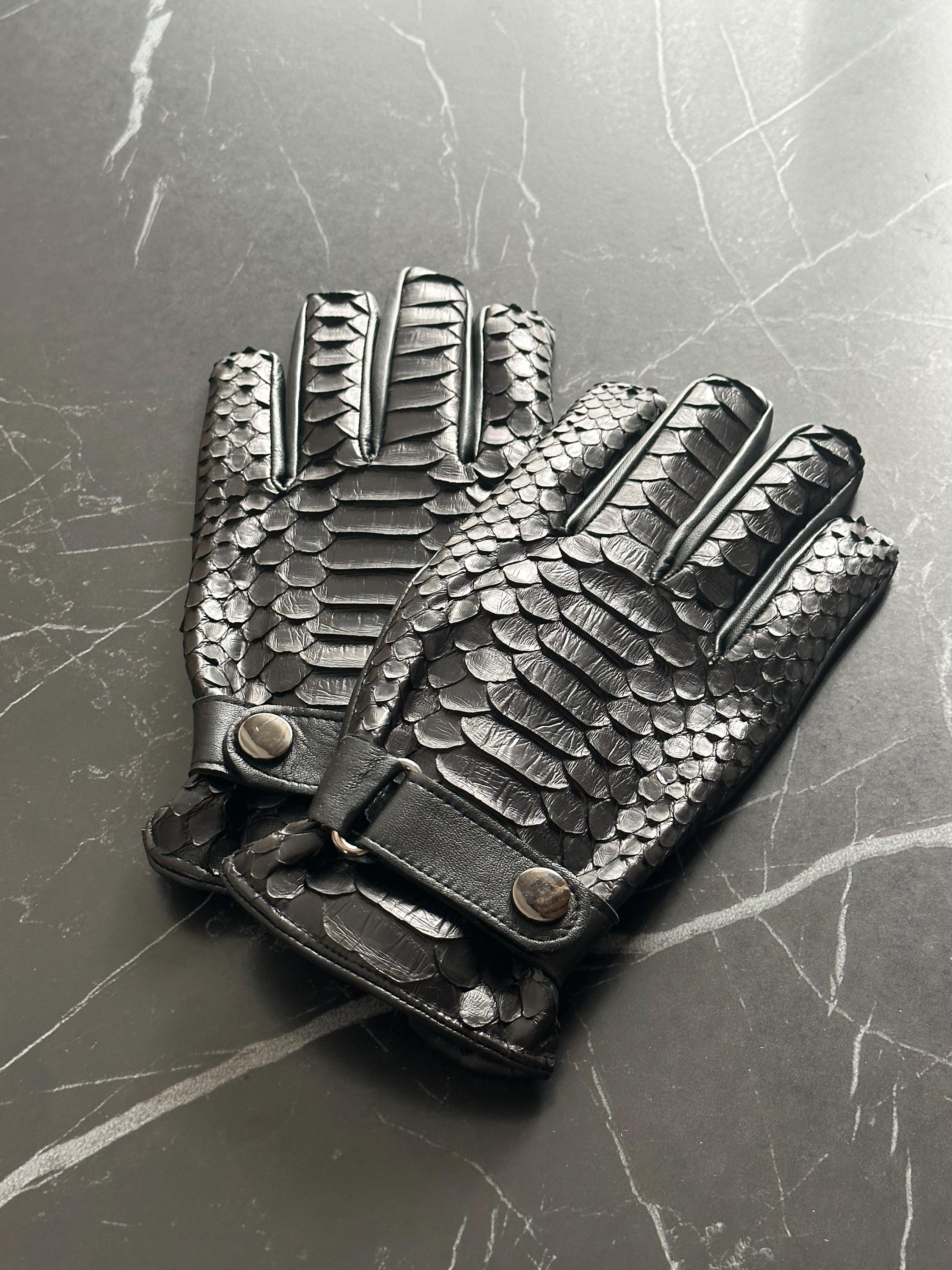Genuine Python Leather Gloves: Luxury Designer Gloves - Etsy Australia