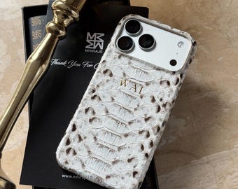 Python Schlange iPhone Hülle: MagSafe, Personalisiertes Luxusgeschenk