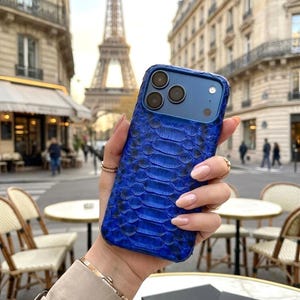 Funda MagSafe para iPhone 18 Pro Max de Piel Genuina de Pitón