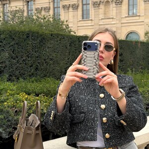 Coque iPhone en cuir de python : MagSafe, cadeau de luxe personnalisé image 2