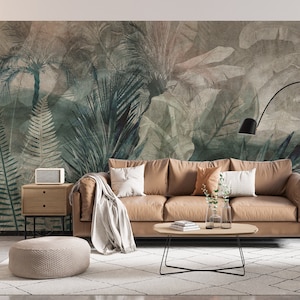 Tropical Banana Leaf Wallpaper: Vintage Botanical Wall Mural