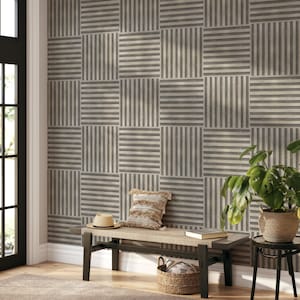 Minimal Stripe Peel and Stick Wallpaper, Striped Peel And Stick Wallpaper, Beige Boho Abstract Wallpaper, Removable Wallpaper Home Decor