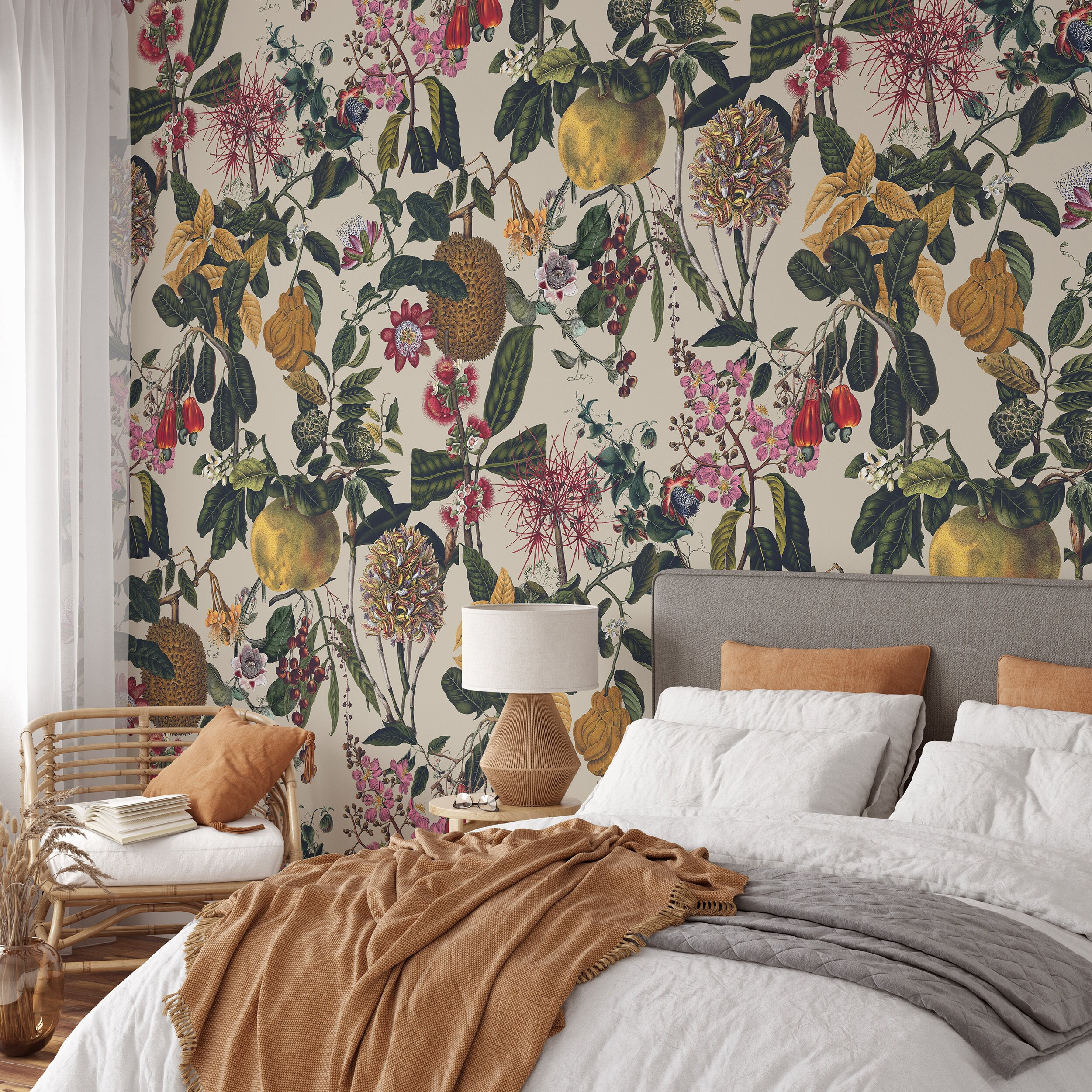 Peel and Stick Botanical Wallpaper Tropical Removable - Etsy