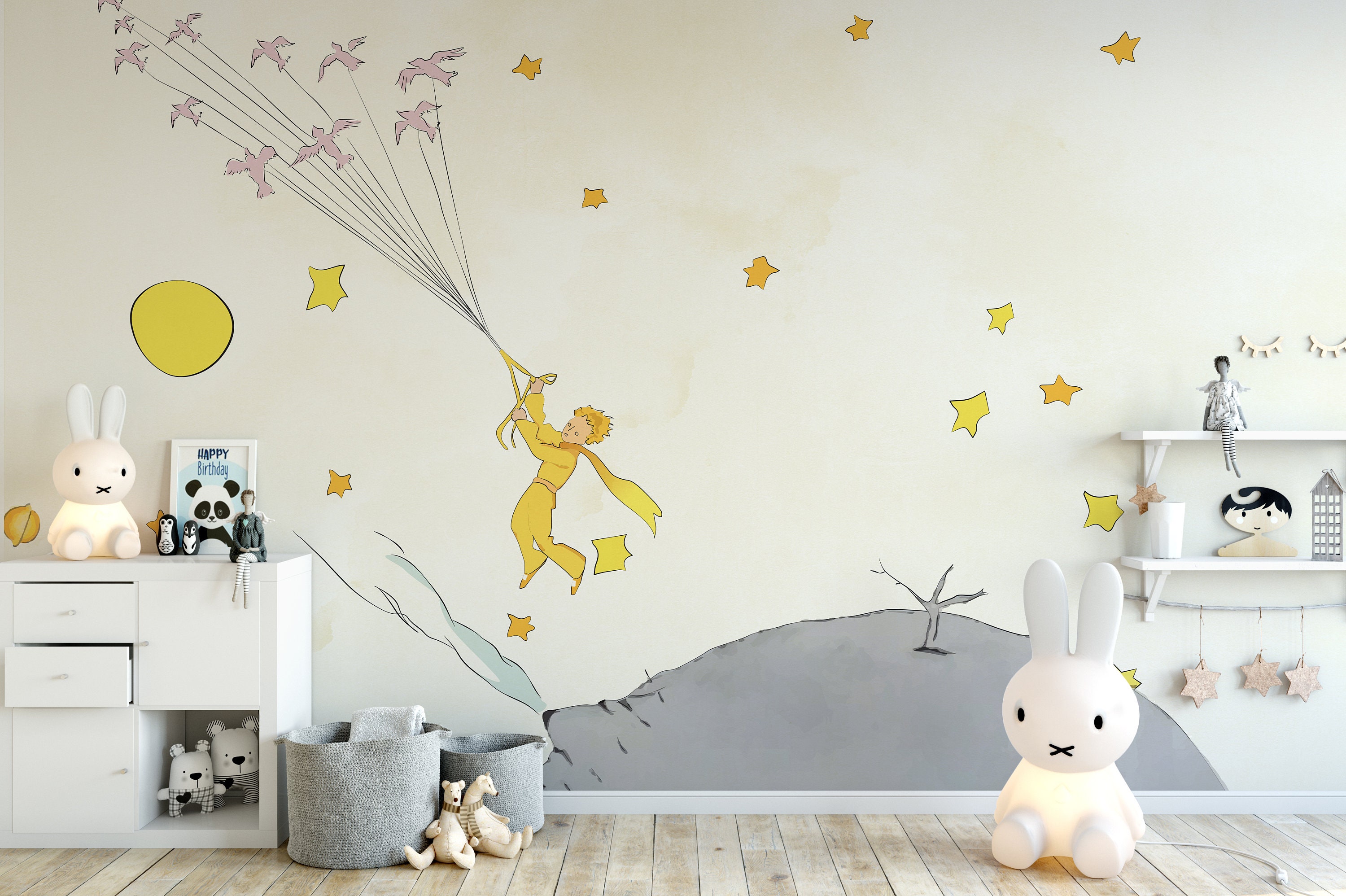 Sticker chambre bébé dessin le Petit Prince - TenStickers