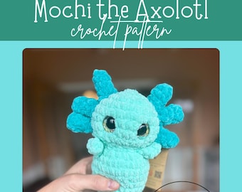Patrón de crochet para Mochi el ajolote