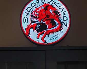 Oga's Cantina inspired Bloody Rancor Imported light box