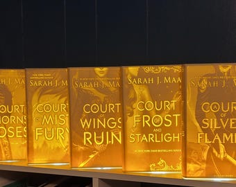 Acotar Book Light | Acotar Litho Lamp | Acotar Series Gift for Book Lovers | Bookish Gift for Readers | Litho Books
