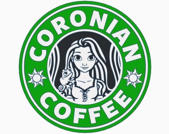 Disney starbucks coffee - coronian coffee - coffee bar sign