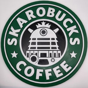 Doctor Who Starbucks sign - Dalek - Skarobucks - Coffee Bar Sign