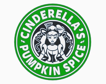 Disney starbucks sign - cinderella's pumpkin spice - coffee bar sign