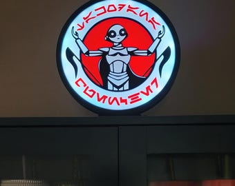 Star Wars Oga's Cantina inspired light box