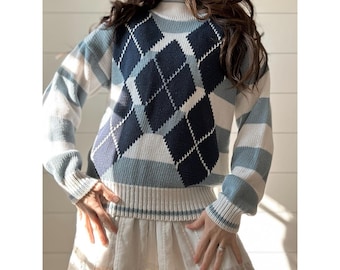 Haut En Tricot Merona Noir/Blanc/Gris - Taille XXL (5XL) - Occasion Très Bon État