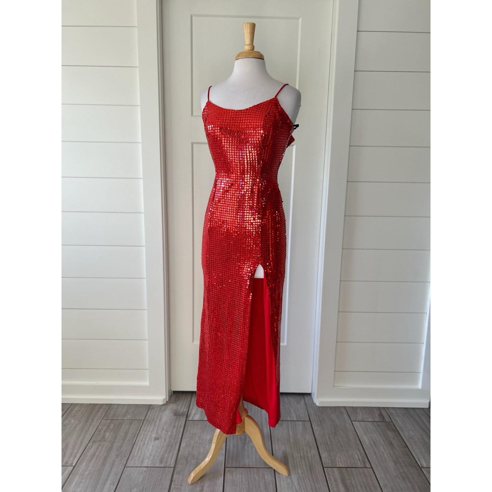90s Sequin Gown - Etsy