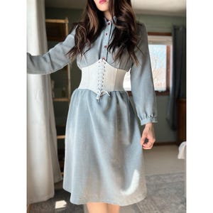 80s Chambray Dress - Etsy