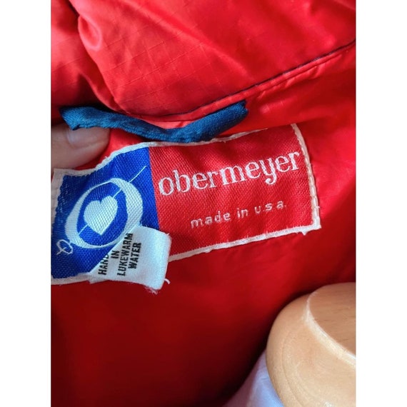 1980s Obermeyer Deep Navy Puffer Down Vest Snap B… - image 10