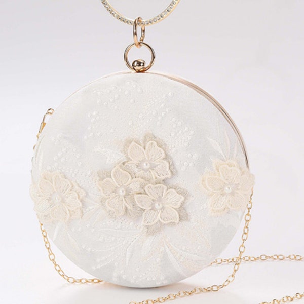 Embroidery Wedding Vintage clutches Evening bag Floral Bridal Purse Bridal Bag Clutch Wedding Bridal Gift Wedding Dress bag