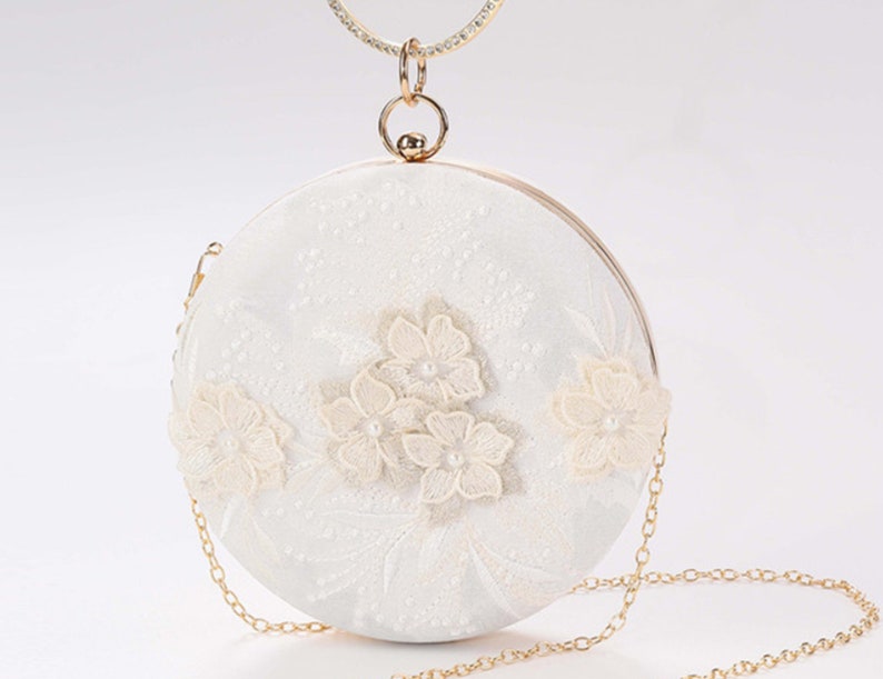 Embroidery Wedding Vintage clutches Evening bag Floral Bridal Purse Bridal Bag Clutch Wedding Bridal Gift Wedding Dress bag zdjęcie 1