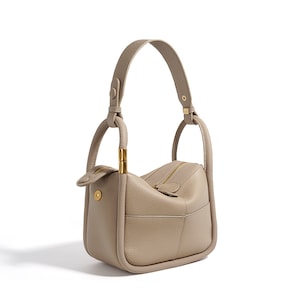 Sac fourre-tout tendance en cuir véritable sac à main de luxe personnalisé femme sac en cuir sac à bandoulière mode cadeau d'anniversaire cadeau d'anniversaire tendance Gray