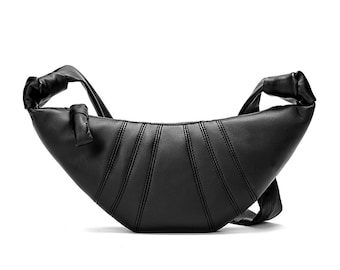 Sac à croissants en cuir de vachette tendance,Sac à main en cuir pour femme,Sac bandoulière,Sac à bandoulière,Sac pour aisselles,Sac pour boulettes,Sac poitrine,Cadeaux d'anniversaire