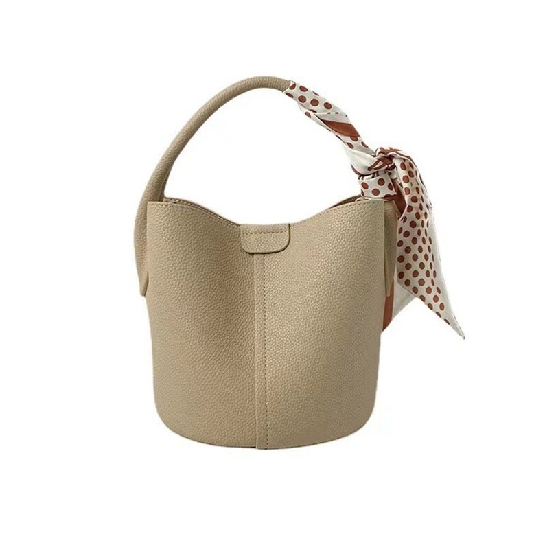 Brown Leather Bucket Handbag,basket Bag,cowhide Bag,handbag,shoulder