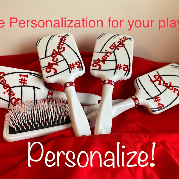 Volleyball Brush-personalized with name and #