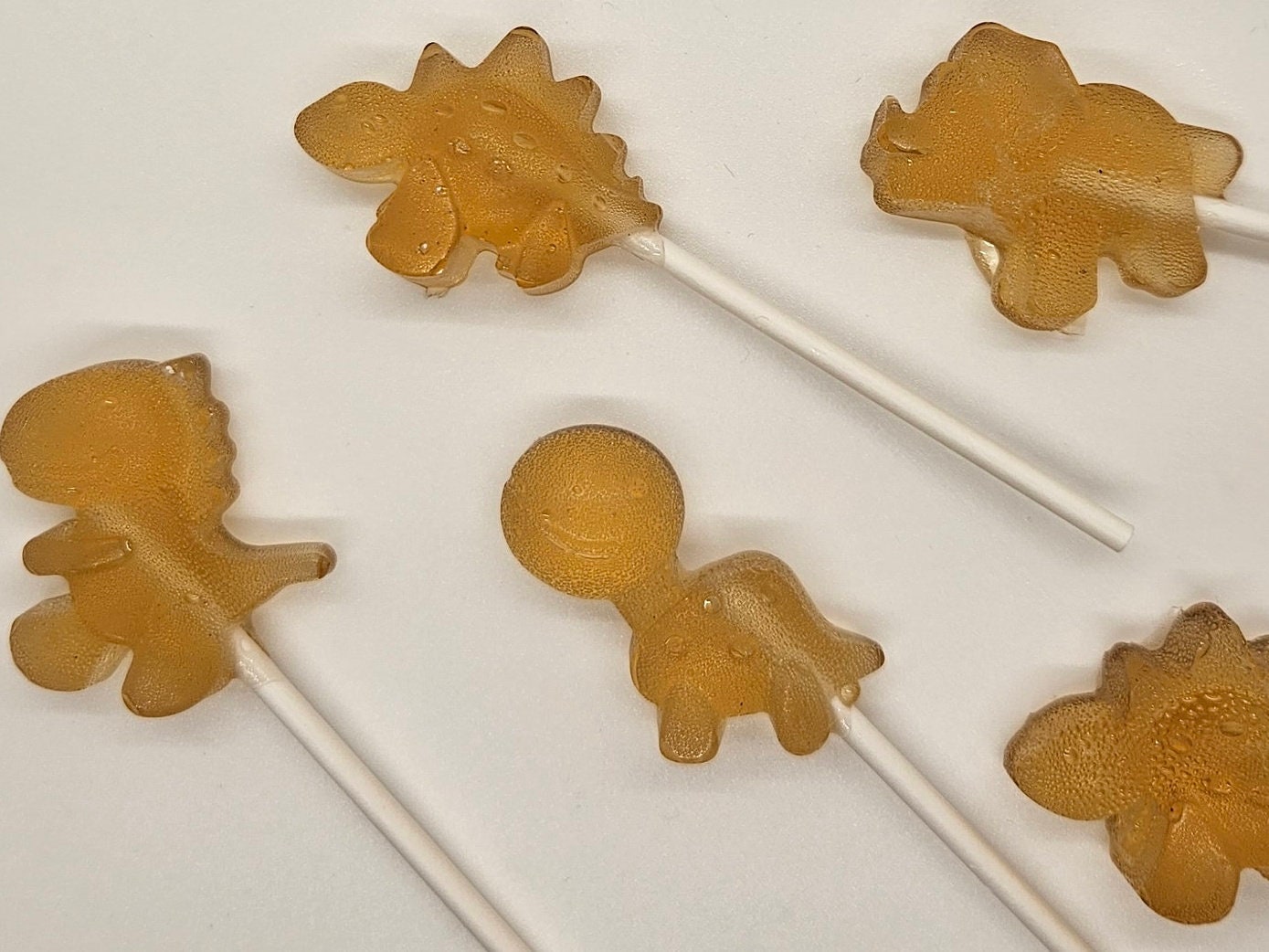 Dinosaur Homemade Dyefree Lollipops / Set of 12 / Dino Etsy