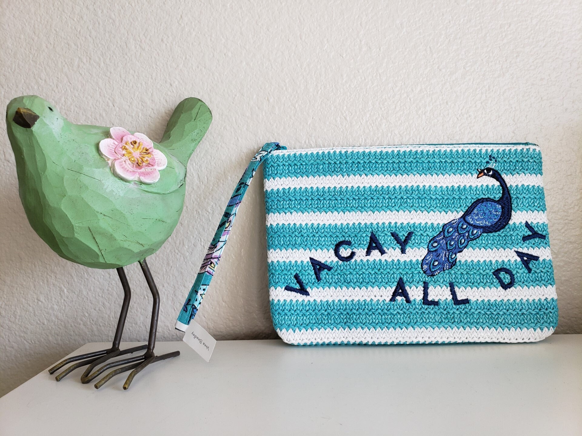 Pineapple Vera Bradley Straw Wristlet Vera Bradley Beach Jute