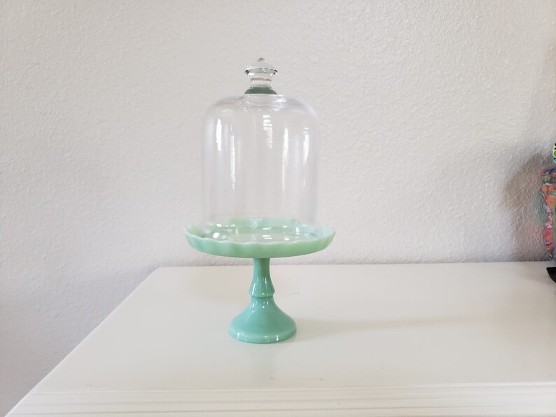 Jadeite Cupcake Stand & Lid Pioneer Woman Jadeite Pedestal Cupcake Cake