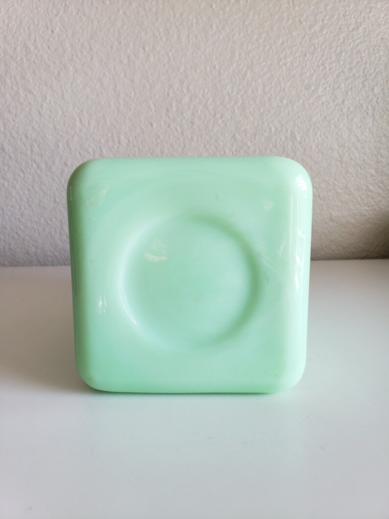 Vintage Mckee Jadeite Jadite Glass SUGAR Canister 28oz With Lid 6.5