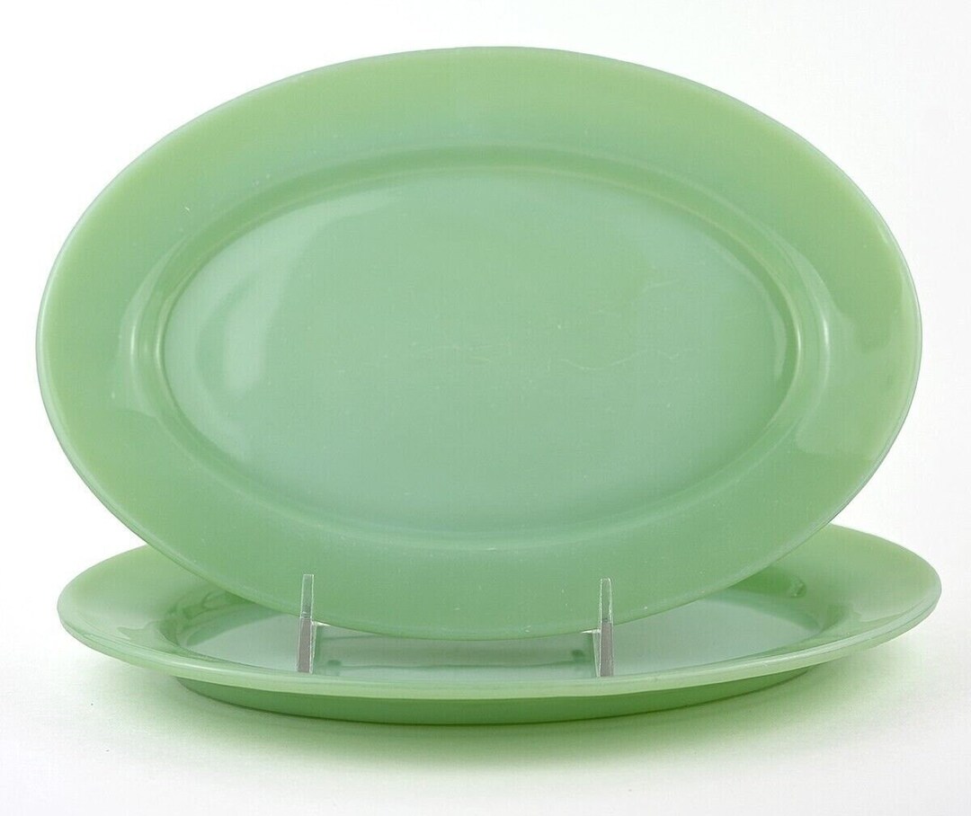 Vintage Jadeite Fire King Platter Restaurant Ware Platter Anchor