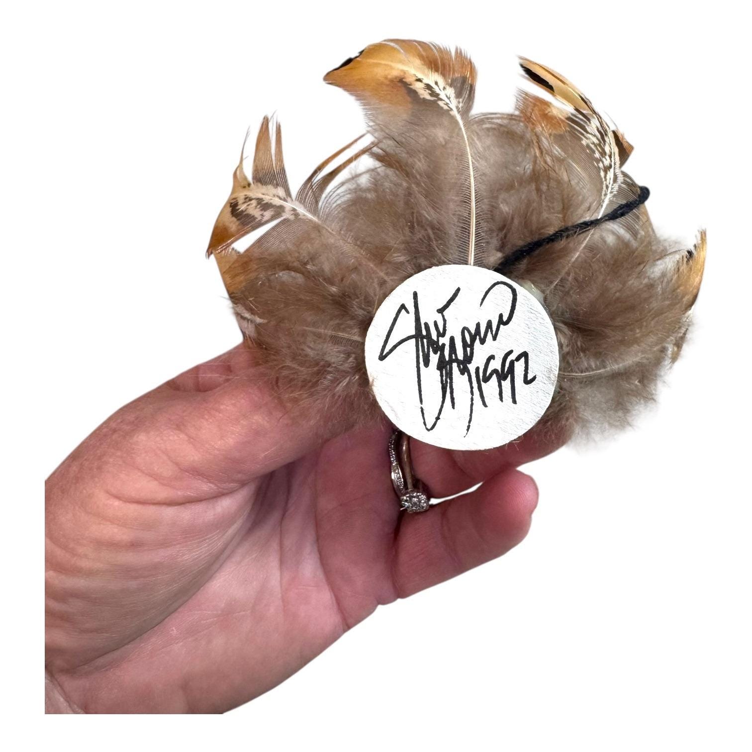 Owl Kachina Tree Spirits Signed Sherri Brown 1992 Feathers