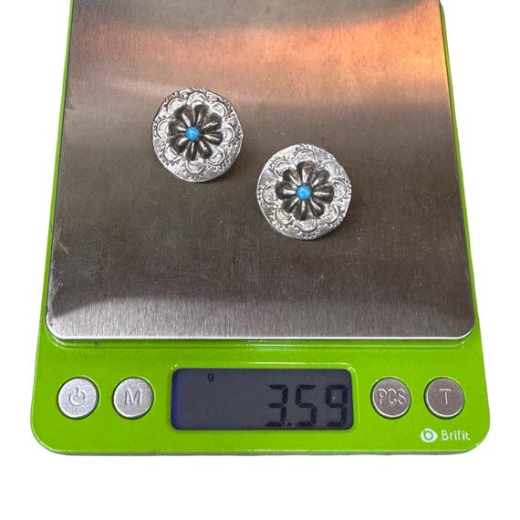 Native American Sterling Silver Navajo Handmade C… - image 5