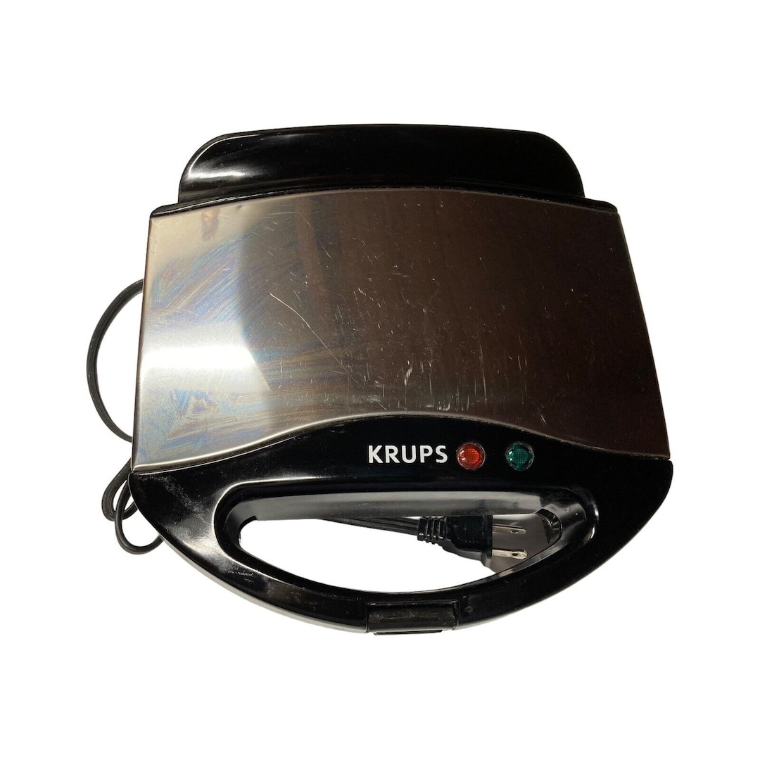 Krups 653 Waffle Chef Compact 2 slice Belgian Waffle Maker Etsy