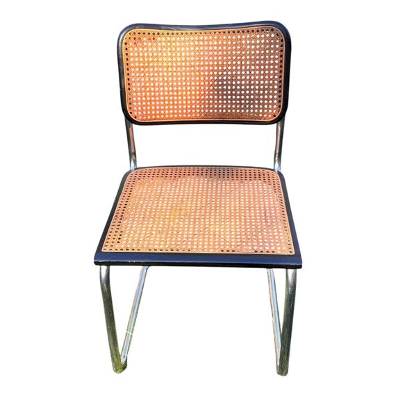 Vtg Italian Mid Century Modern Cesca Chair Marcel Breuer Design