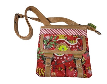 KEAKIA Santa Claus In Sleigh Round Crossbody Bag Shoulder Sling Bag Handbag Purse Satchel Shoulder Bag for Kids Women KEAKIA Santa Claus In Sleigh Round Crossbody Bag Shoulder Sling Bag Handbag Purse Satchel Shoulder Bag for Kids Women