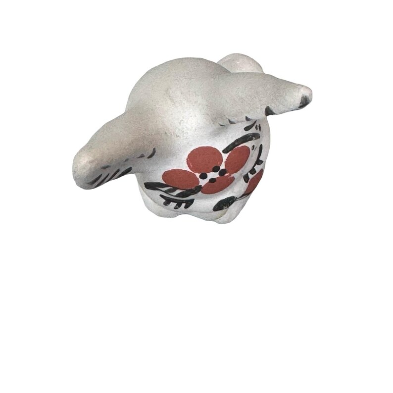 Vintage Acoma Pueblo Pottery Bunny Rabbit Signed Chino 3.5