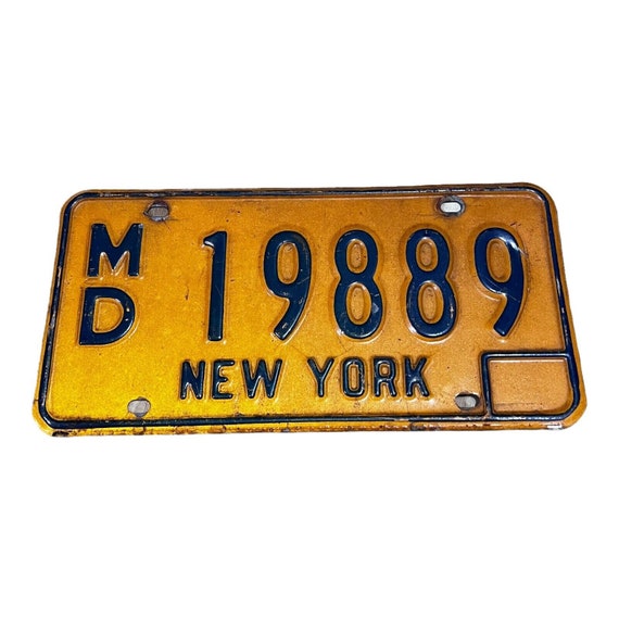 Vintage New York Collectible License Plate Doctor MD 19889 - Etsy