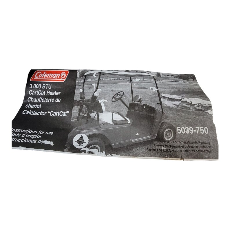 Coleman Golf Cat Catalytic Golf Cart Heater With Carrying Bag Etsy