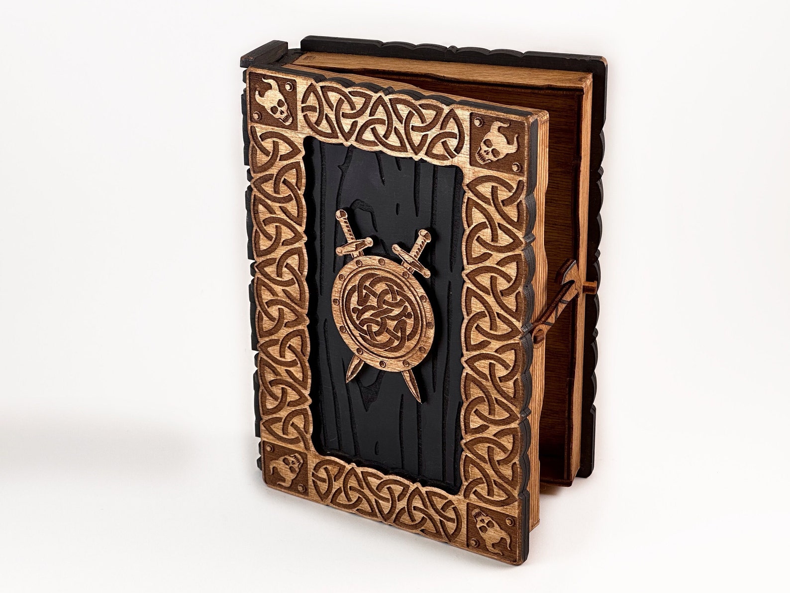 Viking Book Box Plan. 3mm, 1/8 Inch (3.175mm), 3.6mm, 4mm, 4.5mm. Laser ...
