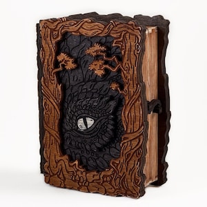 Dragon Book Box mini Plan.  3mm, 1/8 inch (3.175mm), 3.6mm, 4mm, 4.5mm. Laser cut files AI, SVG, CDR. Digital product
