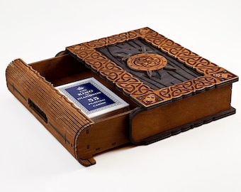 Spell Book Plan. 3mm, 1/8 inch (3.175mm), 3.6mm, 4mm, 4.5mm. Laser cut files AI, PDF, CDR. Digital product