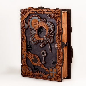 Steampunk Book Box Plan. 3mm, 1/8inch (3.175mm), 3.6mm, 4mm, 4.5mm, 5mm. Laser cut files PDF, SVG, CDR. Digital product.