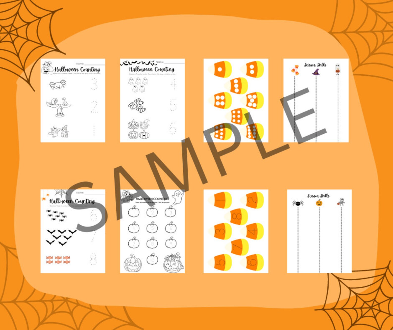 Halloween Printables for Preschoolers and Kindergarteners INSTANT ...
