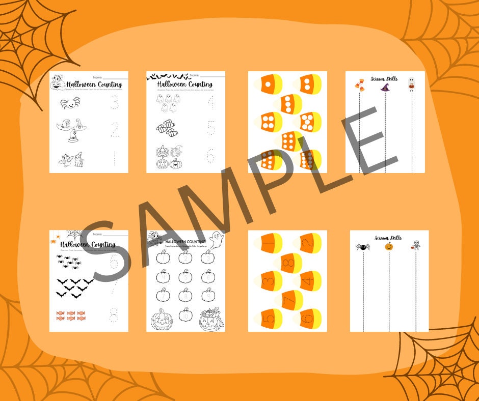Halloween Printables for Preschoolers and Kindergarteners INSTANT ...