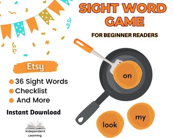 Sight Words Game | Sight Word Activity | Pancake Sight Word Activity