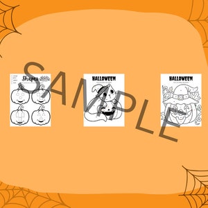 Halloween Printables for Preschoolers and Kindergarteners INSTANT ...