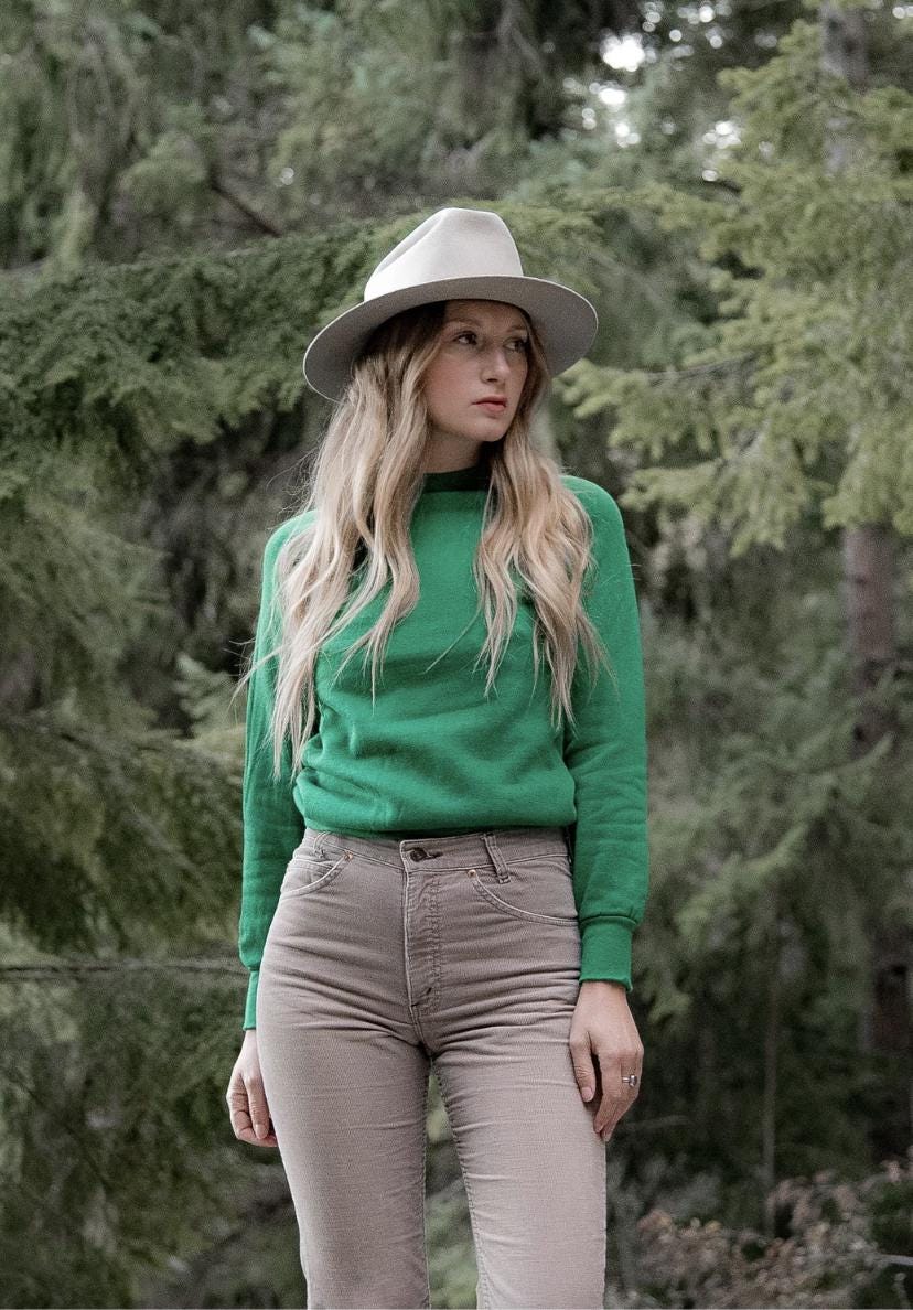 Vintage 70s College Sweatshirt - Etsy