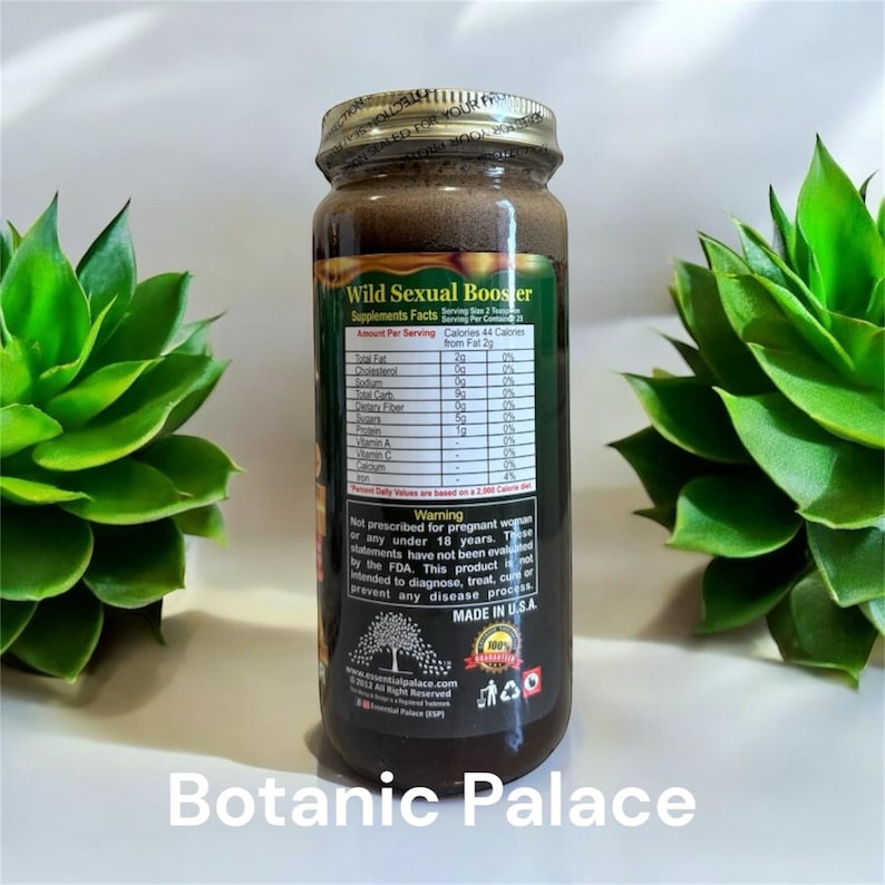Organic Ashwagahnda Roots Honey with Ginko By Essential Palace - 16 oz Glass Bottle bild 3