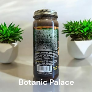 Organic Ashwagahnda Roots Honey with Ginko By Essential Palace - 16 oz Glass Bottle bild 2