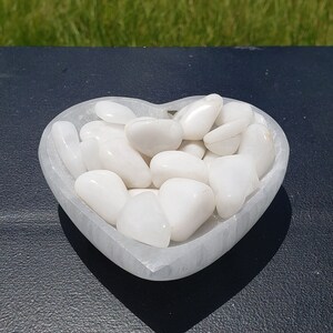 Snow Quartz Tumbled Stone Set | Milky Quartz | Tumbled Stones | Tumbled Stone Set | Pocket Crystal | White Quartz | Quartzite | Milk Quartz